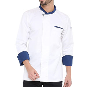 เครื่องแบบเชฟแฟชั่นแบบกำหนดได้ทั้งชายและหญิงเครื่องแบบเชฟทำจากผ้าฝ้าย100% ดีไซน์เฉพาะตัว - Product Image 4