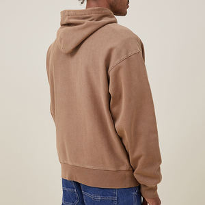 Hombres francés Terry gota hombro sudaderas con capucha personalizado puff impreso oversize pullover sudaderas con capucha de peso pesado para los hombres - Product Image 5