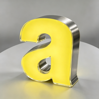 Enseigne minimaliste moderne en acrylique translucide rétroéclairée, lettres LED sur mesure pour la réception d'un bureau d'entreprise