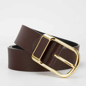 Cinturón de cuero de vaca genuino personalizado de alta calidad para hombre, Pin de acero para hebilla, último diseño, fabricante de cuero Sialkot Pakistan - Product Image 1