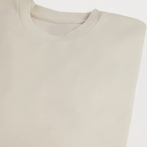 Sweat-shirt décontracté pour hommes 100% coton couleur unie thermique uni teint sweat-shirts pour hommes pour l'hiver - Product Image 5