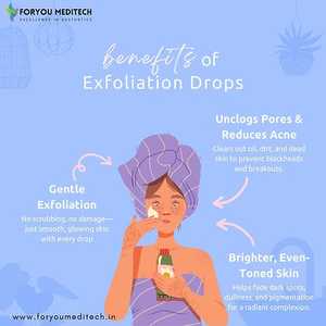 Dermasky Exfoliation Drops Crema de gel de la mejor calidad para el control del Aceite hidratante de la piel y la decoloración de las manchas oscuras Piel suave y radiante - Product Image 2