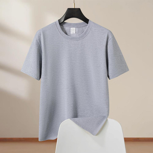 เสื้อยืดผ้าฝ้าย100% สำหรับผู้ชายมีหลายสีเสื้อยืดธรรมดาแบรนด์ตามสั่ง - Product Image 4