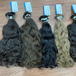 Vague de qualité supérieure tissage cheveux pointe plate extension de cheveux 100% vietnam extensions de cheveux humains - Product Image 1