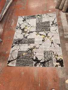 Alfombra Turca de Poliéster Jacquard Adiva, Hecha a Máquina, de Pelo Alto, Acolchada, Reversible, Lavable, Antideslizante y Resistente a las Manchas - Product Image 5