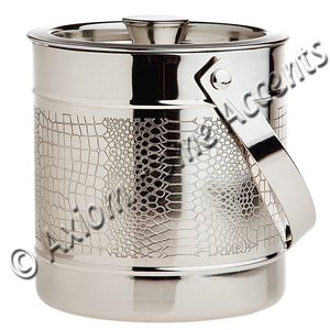Handcrafted Matte Stainless Steel Ice <b>Bucket</b> With Polished <b>Lid</b> for Home or Bar Use for Wine Cooler - Product Image 3