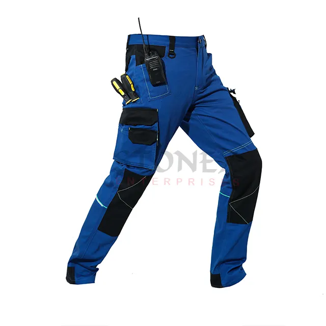 Pantalon de travail multi-poches en coton pour hommes Pantalon cargo tactique d'extérieur Pantalon de coupe classique Offre Spéciale uniformes de travailleurs