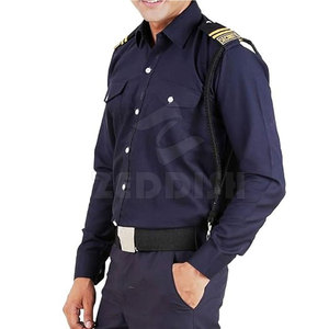 Tenue de travail de sécurité bleu clair 2025, uniforme de garde, chemise et pantalon pour hommes, matière polyester/coton, haute qualité, toutes saisons, OEM personnalisé - Product Image 2