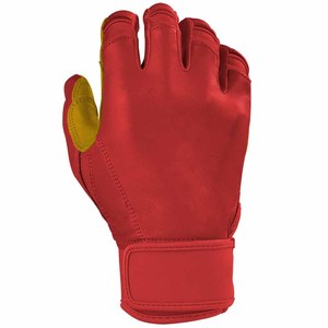 Gants de frappe de baseball en cuir véritable à manchette courte personnalisés confortables et durables à vendre à bas prix - Product Image 4