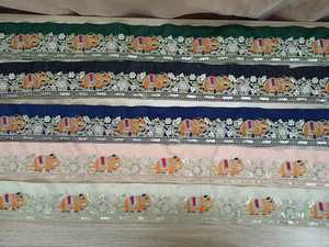 Tela de Encaje Bordado Floral de Lujo para Vestidos de Novia, Ribete de Encaje Bordado Premium para Prendas y Alta Costura - Product Image 2