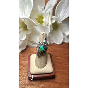 Kobe Martinez Sonoran Mountain Turquoise 18K Plated Sterling Silver Casual <b>Adjustable</b> <b>Ring</b> Bezel Setting Gift Stainless Steel - Product Image 4