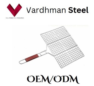 Hot Sale Stainless Steel Barbecue <b>Grill</b> Net, <b>Grill</b> More, Scrub Less, <b>Grill</b> Mesh, Barbecue Net, Grilling Mesh Mat BBQ Cooking Net - Product Image 4