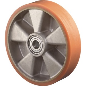 Rueda de Repuesto de 125 mm de Diámetro, Capacidad de Carga de 450 kg, Eje de 20 mm, Longitud del Buje de 60 mm, Rodillos de Poliuretano Fundido BS, Ruedas para Muebles - Product Image 1