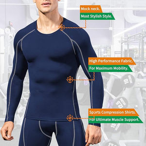 Precio transpirable Profesional Rash Guard para todos los deportes y actividades al aire libre Ropa deportiva Rash Guard para hombres - Product Image 4