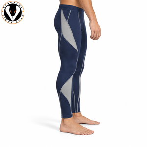 Les leggings d'entraînement pour hommes offrent un matériau durable, un confort respirant et une mobilité flexible pour le sport, la remise en forme et les entraînements réguliers. - Product Image 2