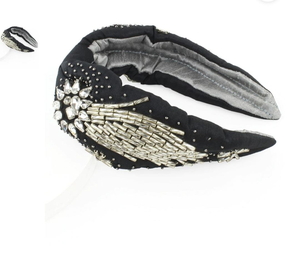 Diadema de Algodón Blanca con Bordado a Mano, Diseño Nuevo 2024, para Niñas, para Fiestas, con Cuentas - Product Image 6