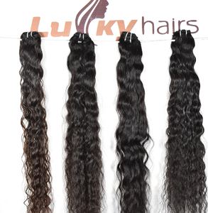 Extensions de cheveux humains indiens 100% naturels, vierges, non traités, cuticules alignées, couleur naturelle noire, ondulations profondes, qualité Temple. - Product Image 4
