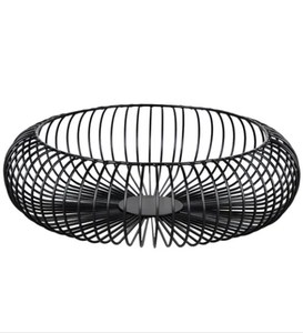 Panier de comptoir populaire de style simple panier de qualité supérieure en métal enduit de noir Design unique en gros de qualité supérieure noire antidérapante - Product Image 6