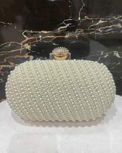 2025 <b>Women's</b> Fashionable Bridal Heavy <b>Wallet</b> <b>Purse</b> Handcrafted with White Gold Beads Design Zipper Closure Personalized - Product Image 5