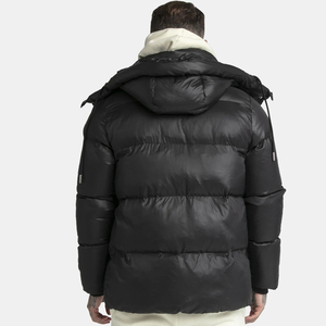Chaqueta acolchada de lona de diseñador de alta calidad para hombre, chaqueta con capucha acolchada de invierno elegante, venta al por mayor personalizada para hombres de moda - Product Image 3