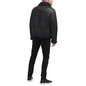 Chaqueta de Cuero para Hombre con Logotipo Personalizado de Alta Calidad a Bajo Precio, Chaqueta de Invierno con Estampado Frontal, Talla Grande, Color Personalizado, Chaqueta de Piel Ecológica - Product Image 2