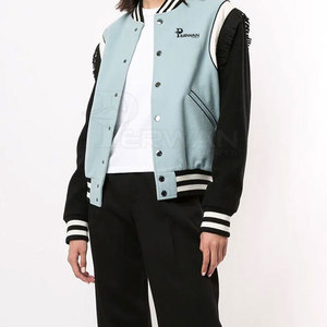 Veste Letterman taille personnalisée en vente en gros à vendre veste d'hiver Letterman à col montant pour l'extérieur - Product Image 3