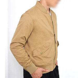 Chaqueta bomber de hombre de alta calidad y precio al por mayor, cortavientos cómodo para adultos, servicios OEM disponibles - Product Image 4