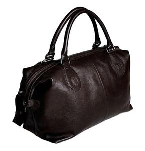 Sac de voyage en cuir véritable pour hommes, sacs à bagages de grande taille, sac de week-end pour femmes, grand sac fourre-tout noir - Product Image 3