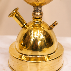 Cachimba de Lujo Farida Aladdin Magic Lamp de Latón Lacado con Bandeja de Doble Cara y Florero en Forma de Cúpula - Product Image 4
