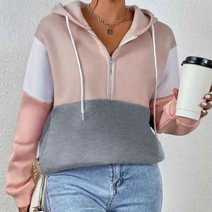 Sudadera con capucha de gran tamaño de algodón de alta calidad, Sudadera con capucha de lana gruesa con hombros caídos, precio al por mayor, fabricante de sudaderas con capucha personalizadas de bloque de Color - Product Image 4