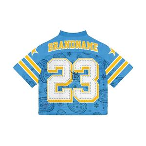 Vente en gros maillot de football en maille maillot de football américain en vrac maillot de football en maille respirante 100% maillot de sport en polyester - Product Image 4