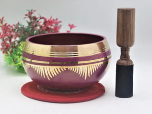 Bol chantant tibétain de qualité supérieure en acier inoxydable poli, écologique, instrument de yoga, méditation, sonothérapie - Product Image 3