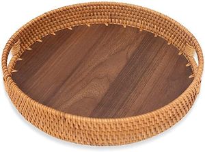 Plateau de service en rotin en osier de bambou naturel de haute qualité pour ustensiles de cuisine accessoires de maison et artisanat de décoration - Product Image 3