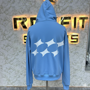 Sweat à capuche zippé formel unisexe en molleton d'hiver 100% coton, imprimé numériquement avec logo personnalisé, marque privée - Product Image 5
