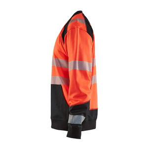Custom <b>Long</b> <b>Sleeve</b> Reflective Work Hi Vis Sweatshirt <b>Red</b> Color Wholesale Hi Vis Reflective <b>Shirts</b> <b>Men</b> Workwear Sweatshirt - Product Image 3