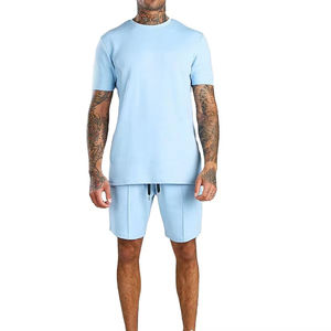 Conjunto de Verano para Hombre, 100% Algodón Orgánico, Camiseta de Cuello Polo y Pantalones Cortos, Transpirable, para Gimnasio, Correr, Uso Diario, Cómodo - Product Image 2