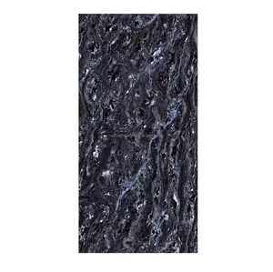 Indian Exporter Hot Sale Real Marble Looks Tiles Dream Black 1200x600mm Bathroom Tiles Available at Best Price
