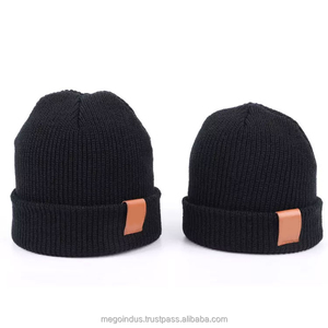 Gorro de Invierno para Mujer, Forrado de Felpa, Acrílico, Camuflaje, con Etiqueta de Cuero con Logotipo Personalizado, Tejido Grueso Acanalado, para Playa y Esquí - Product Image 6