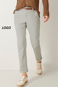 OEM กางเกงผ้าฝ้ายสไตล์ใหม่สบายๆกางเกง Chino สําหรับชาย Essentials ผู้ชายคลาสสิกยืดกางเกงกอล์ฟผ้าฝ้ายสิ่งทอลายทแยงระบายอากาศ - Product Image 3