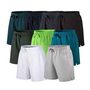 Pantalones cortos informales con cordón de 5 pulgadas para hombre con bolsillos Patrón sólido Pantalones cortos de playa Impresión personalizada Moda de calle al por mayor - Product Image 2