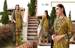 Nouveaux arrivages de vêtements d'été vente sur pakistanaise top vente 3 pcs robes Robe non cousue tissu de pelouse dames vêtements d'été costume - Product Image 2