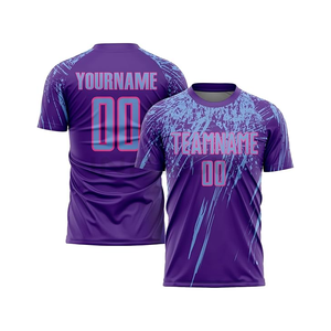 ชุดเสื้อฟุตบอลแบบกำหนดเอง ผ้าโพลีเอสเตอร์ 100% พิมพ์ลายแบบซับลิเมชั่น คอกลม แขนสั้น ระบายเหงื่อได้ดี สำหรับผู้ใหญ่ ชุดทีม - Product Image 6