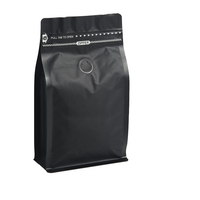 Sacs de kit café en papier kraft et feuille d'aluminium, personnalisés, avec fenêtre en plastique PET et fermeture à anneau, pour 100/250/340/500 grammes, pour café et lait