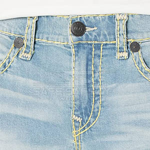 กางเกงยีนส์ขาสั้นสำหรับผู้ชายกางเกงขาสั้นวิ่งออกกำลังกายสำหรับผู้ชายดีไซน์ทันสมัยออกแบบโลโก้ได้ตามต้องการ - Product Image 3