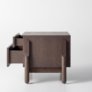 Nouveau design de table de chevet en bois de teck naturel Mobilier d'intérieur avec tiroirs pour chambre à coucher Hôtel Villa - Lio - Product Image 4