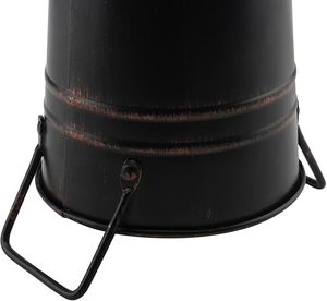 Aluminum Flower Pot Modern Home Decoration <b>Vase</b> Royal Metal Black Coated <b>Vase</b> for Wedding Centerpiece Tableware Flower <b>Vase</b> - Product Image 2