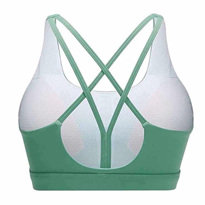 Women's Breathable Solid Sport Push up Bra Seamless Comfort Support Fashionable Everyday Wear One Shoulder Crop Sports Bra
