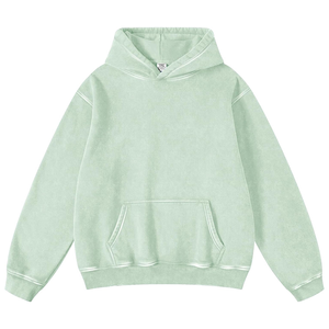 เสื้อฮู้ดผ้าฝ้ายผ้าฟลีซกันน้ำสีพื้นซักได้สำหรับผู้ชายดีไซน์ใหม่2025ซักได้ออกแบบโลโก้ได้ตามต้องการสำหรับฤดูหนาว - Product Image 2