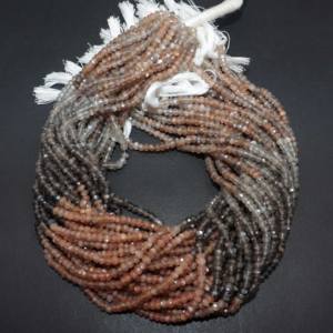 Cuentas sueltas de Rondelle facetadas de piedra lunar Goldensheen de la mejor calidad, 3,5-4,5mm, nueva tendencia, cuentas para hacer joyas de moda - Product Image 6