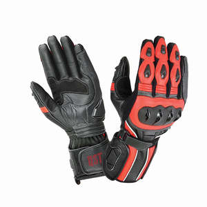 Guantes de Motociclismo de Cuero para Carreras, Dedos Completos, Antideslizantes, Impermeables, con Tecnología de Pantalla Táctil para Verano, Los Más Populares - Product Image 3